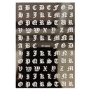 Number and Letter  3D Nails Art Sticker