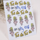 Painting Long Nail @onlypay  Nail Sticker