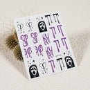 Halloween Long Nail Ghost Nail Sticker
