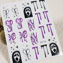 Halloween Long Nail Ghost Nail Sticker