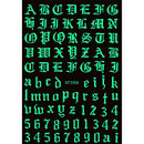Number and Letter  3D Nails Art Sticker