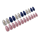 Medium Length Almond Press on Nails with Designs