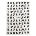 Number and Letter  3D Nails Art Sticker