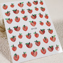 Painting Long Nail Peach lover Nail Sticker