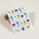 Halloween Long Nail Scary mix Nail Sticker