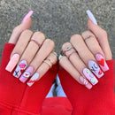 Painting Long Nail Love Mail Nail Sticker