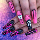 Halloween Long Nail Ghost Nail Sticker