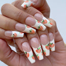 Painting Long Nail Peach lover Nail Sticker