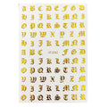Number and Letter  3D Nails Art Sticker