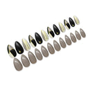 Medium Length Almond Press on Nails with Designs