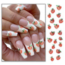 Painting Long Nail Peach lover Nail Sticker