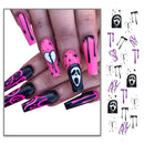 Halloween Long Nail Ghost Nail Sticker
