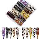 Leopard and Color luxury Nail Foil