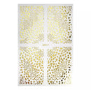 Gold Leopard Nail Sticker Transfer Decals for Nail Art Decorations
