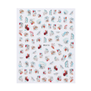 5 Colorful Sticker Art Woman Shape Nail Sticker 3D Nails Art Sticker